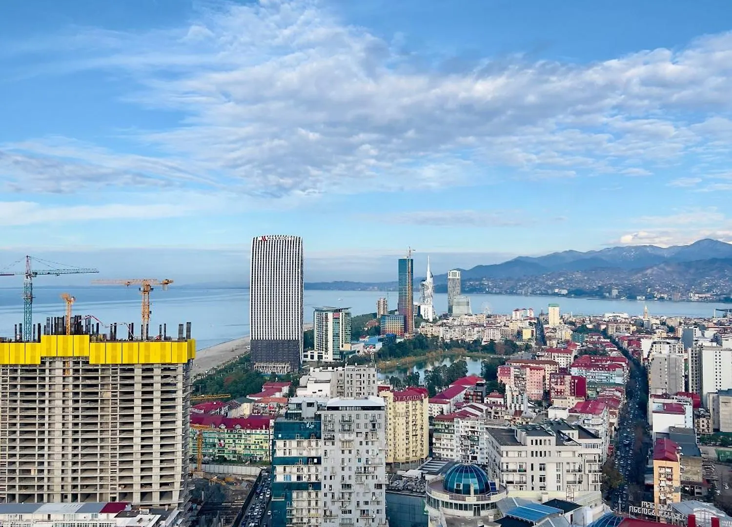 Mountain & Sea View Studio At Alliance Batumi Apartment